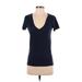 J.Crew Short Sleeve T-Shirt: Blue Tops - Women's Size X-Small