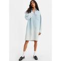 Jeanskleid LEVI'S "RHEA SHIRT DRESS MED" Gr. S (36), N-Gr, blau (good grades) Damen Kleider Jeanskleider