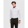 Langarmhemd SELECTED HOMME ""SLHSLIMSOHO-DETAIL SHIRT LS NOOS"" Gr. L, N-Gr, weiß (white 1) Herren Hemden