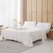 Byourbed Sassi Di Matera 400 Thread Count 100% Cotton Percale Sheet Set Cotton Percale in White | Twin XL | Wayfair F2F-SS-SDM-WHT-TXL