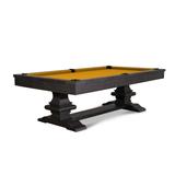 Plank & Hide Beaumont Slate Pool Table w/ Professional Installation Solid Wood in Black/Yellow | 32 H x 101 W x 57 D in | Wayfair