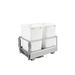 Rev-A-Shelf Double Pull Out Kitchen Trash Can w/Soft-Close in White | 19.8132" H x 12.125" W x 22" D,6.75 | Wayfair 5149-1527DM-211