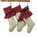 The Holiday Aisle® Christmas Stocking Polyester in Brown/Red | 19 H x 8 W in | Wayfair 0AEF735EF36B41A7AA12A27A9BDA2263