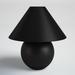Joss & Main Avalon Ceramic Table Lamp Ceramic in Black | 12 H x 11 W x 11 D in | Wayfair 11C288FB3F2441FE9C72DC1A0900D8D2