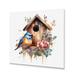 Red Barrel Studio® Novarkis Bird On A Birdhouse Metal in White | 36 H x 36 W x 1 D in | Wayfair 8D6D99CC15AF43B1B99DDEEB6F69B421