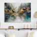 Ivy Bronx Grey Gold Modern Abstract Contemporary I - Abstract Marble Metal Wall Decor Metal in Gray | 24 H x 32 W x 1 D in | Wayfair