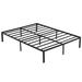 Alwyn Home Sakamoto Bed Frame Metal in Black | 13.98 H x 86.02 W x 74.02 D in | Wayfair 2ED8E676B18742A4A28A387632BCAF01