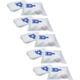 50x Vacuum Cleaner Bag compatible with Miele C3 Complete, C3 Cat Dog Vacuum Cleaner - Microfleece, Typ g/h/n, 30 cm x 22 cm, Blue, White - Vhbw