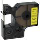 Vhbw - Label Tape compatible with Dymo LabelWriter Duo, Duo 400, Duo 450 Label Printer 6mm Black on Yellow