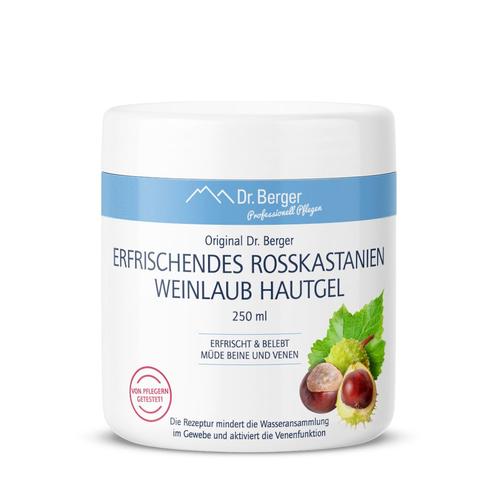 Original Dr. Berger erfrischendes Rosskastanien Weinlaub Hautgel 250 ml Hautcreme