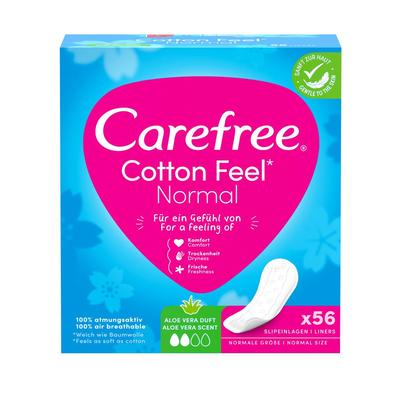 Carefree - Slipeinlagen 'Cotton Feel Normal' Aloe 280 St. 5x56 St Inkontinenzslip
