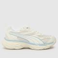 PUMA morphic base pop trainers in white & blue