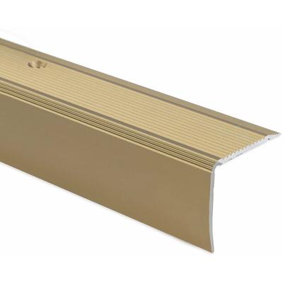 Stufenkantenprofil Integral K234 Form: l 35 x 30 mm Länge: 90 cm Vorgebohrt Gold Image