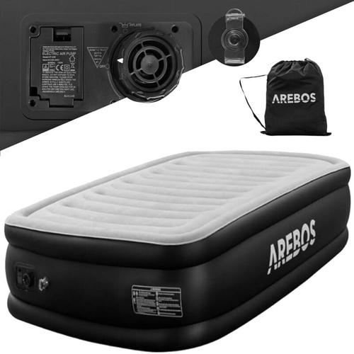 Arebos - Luftmatratze selbstaufblasend Gästebett Bett Matratze Luftbett mit Pumpe Grau / Anthrazit