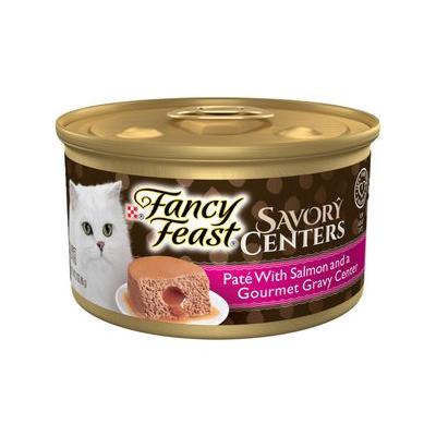 Fancy Feast Savory Centers Salmon Canned Cat Food, 3-oz, case of 24