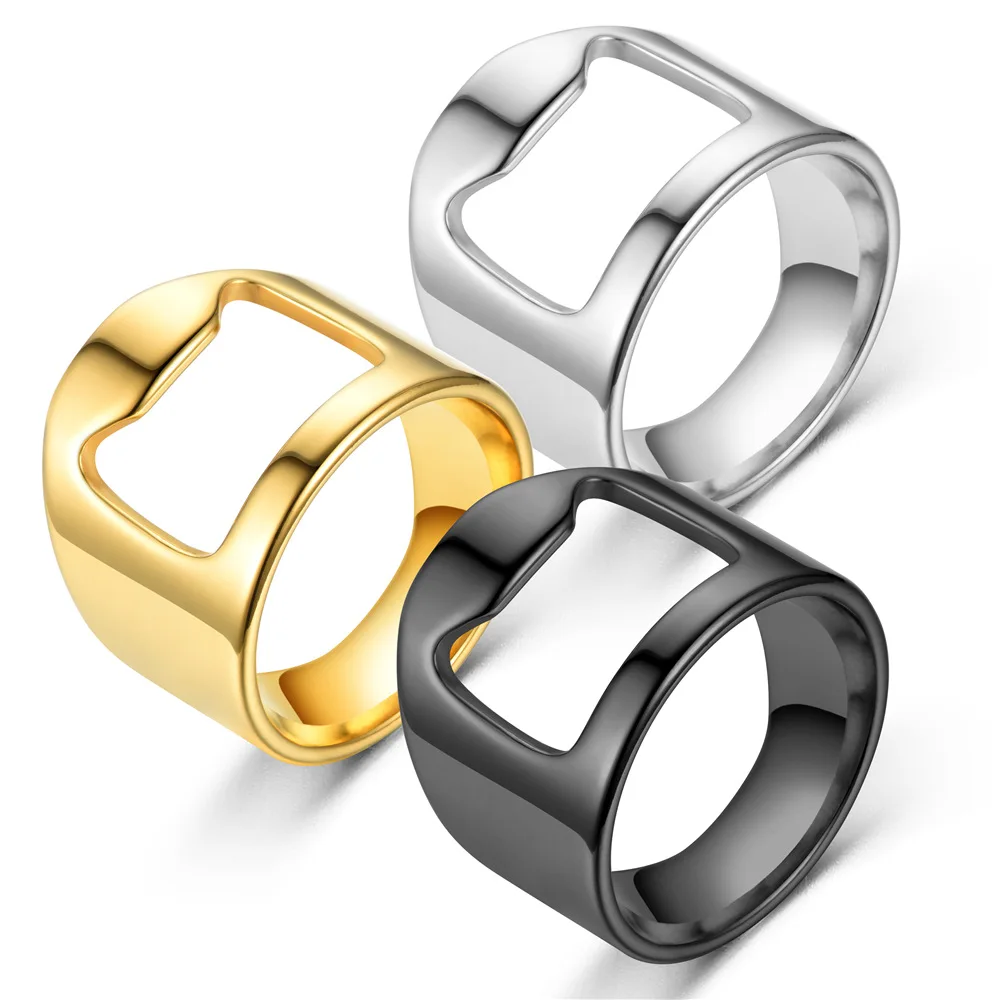 Flaschenöffner Ring Kreativität Korkenzieher Edelstahl Fingerring Bier Dosenöffner Gadgets Cool Bar Küchenzubehör Geschenke