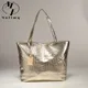 Marke Mode Lässig Frauen Schulter Taschen Silber Gold Schwarz Krokodil Handtasche PU Leder