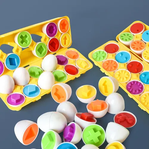 Montessori Spiele Babys pielzeug Smart Egg Form Match Puzzle für Kinder Baby Entwicklung Spielzeug
