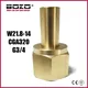 W21.8-14 G3/4 CGA320 Brass Nut Nipple Washer Set For CO2 Tank Cylinder Soda Water Accessories Soda