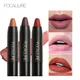 FOCALLURE Matte Lipstick Pen Sexy Beauty Waterproof Long Lasting Easy To Wear Lip Balm Lip Pencil