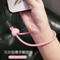 Fashion Mobile Phone Short Wrist Strap Peach Heart Resin Accessories Lanyard for Keys Phone Strap