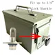 No Box bolt 50 Cal Ammo Can Steel Gun Lock Ammunition Gun Safe Box Hardware Kit Lockable Case 40mm