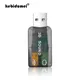 kebidumei New USB Sound Card USB Audio 5.1 External USB Sound Card Audio Adapter Mic Speaker Audio