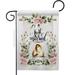 Angeleno Heritage G135506-BO Wedding Rings Celebration Double-Sided Decorative Garden Flag Multi Color