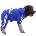 YUANHUILI Dog Clothes Four-Legged Puppy Vest Soft Material (S Deep blue)