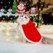 KYAIGUO Pet Christmas Costume Cape Cat Christmas Cape Cape Cat Christmas Costume Red Christmas Costume