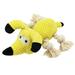 BEJARM Dog Plush Toys for Large Aggressive Chewers Dog Squeaky Toys Stuffed Animals Toys Yellow