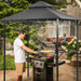 Grezone Outdoor Grill Gazebo Tent BBQ Canopy for Outdoor Grill Shelter BBQ Grill Gazebo Hardtop (L96 x W60 x H101 Inch) White