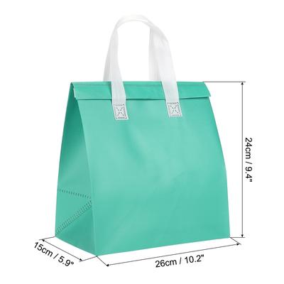 Insulated Take Away Bags, 15 Pcs Thermal Bags 9.4 x 5.9 x 10.2 Inch