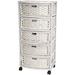 Oriental Furniture Natural Fiber Chest of Drawers - White