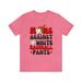 Mom s against white baseball pants sports themed graphic t-shirt