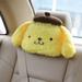 Sanrio Pompompurin Cartoon Car Pillow Car Neck Pillow Seat Belt Cover Plush Car Neck Pillow Plush Seat Belt Cover