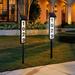Feltree Solar House Number Sign Light Solar Address Sign Lighted Address Numbers Outdoor Waterproof Solar Powered Illuminated LED Address Plaque for Outside Yard Street Hous 4.53x4.53x35.3in