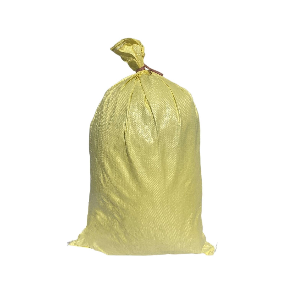 VEPATIM 100x Schwerlastsack Gewebesack Hochwassersack Getreidesack Lagersack PP mit rotem Streifen 500 x 800 mm 30 kg gelb Image