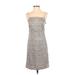 Ann Taylor Casual Dress - Slip dress: Green Marled Dresses - Women's Size 2