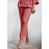 Culotte S.OLIVER, Damen, Gr. 38, N-Gr, rot (rostrot), Obermaterial: 100% Baumwolle, unifarben, casual, weit 7/8-Länge, Hosen, aus gewebtem Musselinstoff