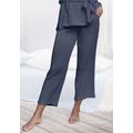 Culotte S.OLIVER Gr. 36, N-Gr, blau (dunkelblau) Damen Hosen Culottes Hosenröcke