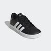 Sneaker ADIDAS SPORTSWEAR "GRAND COURT LIFESTYLE TENNIS LACE-UP", Gr. 33, schwarz-weiß (core schwarz, cloud weiß, core schwarz), Synthetik, Textil, sportlich, Schuhe, Design auf den Spuren des adidas Superstar