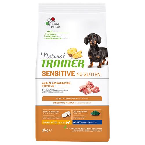 3 x 2 kg Natural Trainer Sensitive No Gluten Adult Mini Pork Hundefutter trocken