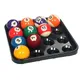 Présentoir porte-boule de billard ABS durable rangement pour balles de billard ensemble pour 16