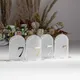 Arc de Nombres de Table en Acrylique Givré Signe Décor de Table de Mariage Signalisation