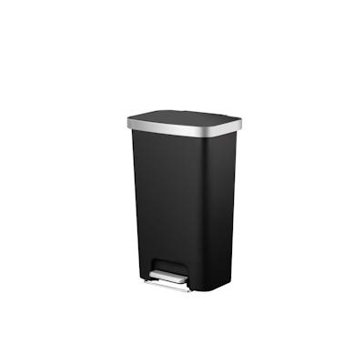 PROREGAL Funktionale Treteimer aus Kunststoff mit Soft-Close-Deckel | 45 Liter, HxBxT 65,2x41x29,7cm | Ohne Inneneimer |Schwarz Image