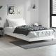 Lit simple,Cadre de lit blanc brillant 90x190 cm bois d'ingénierie vidaXL