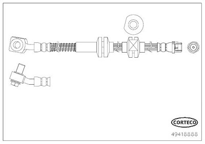 Corteco Bremsschlauch [Hersteller-Nr. 49418888] für Opel, Vauxhall Image