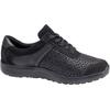 Schnürschuh WALDLÄUFER "M-Ira-Soft", Damen, Gr. 6 (39), silber (schwarz, silberfarben), Nubukleder, Textil, sportlich, Schuhe, in M-Weite = extra weit, Freizeitschuh, Halbschuh, Schnürschuh