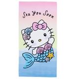 ENT 720 Hello Kitty, Sea You Soon Beach Towel, 30" x 60" - 30x60